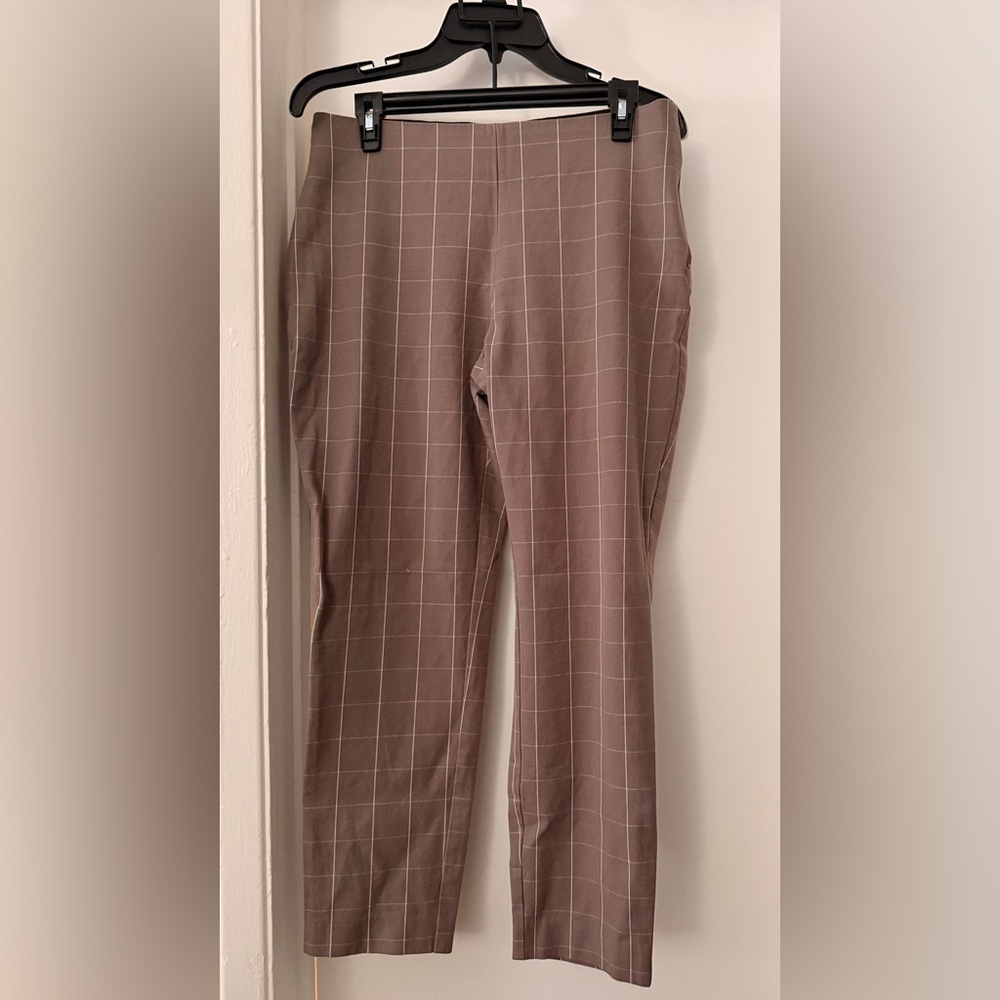 Brown Checkered Women’s Pants